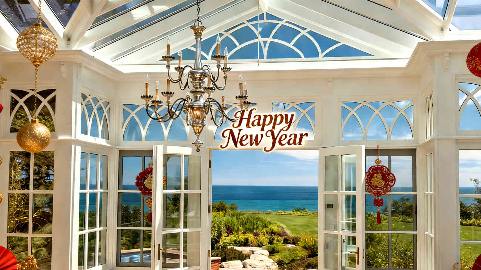Victorian Greenhouse Delight: A Timeless Addition for Your New Year Celebrations